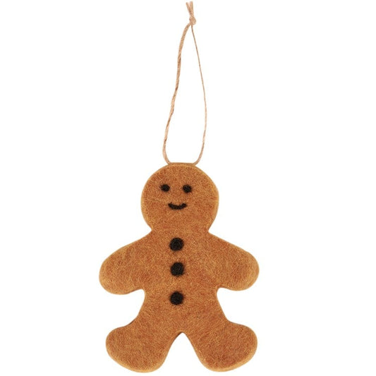 Felt Gingerbread Man Ornament