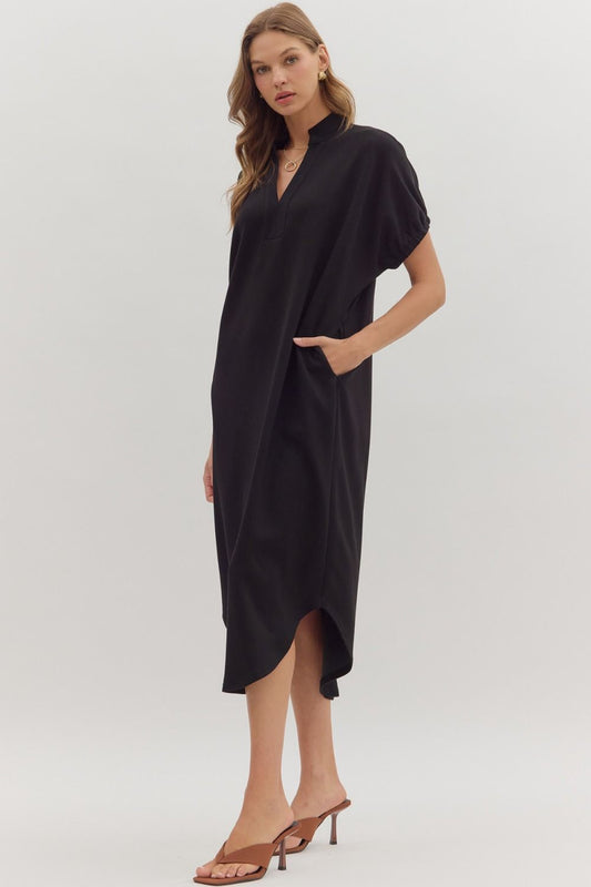 Comfy Black Dress