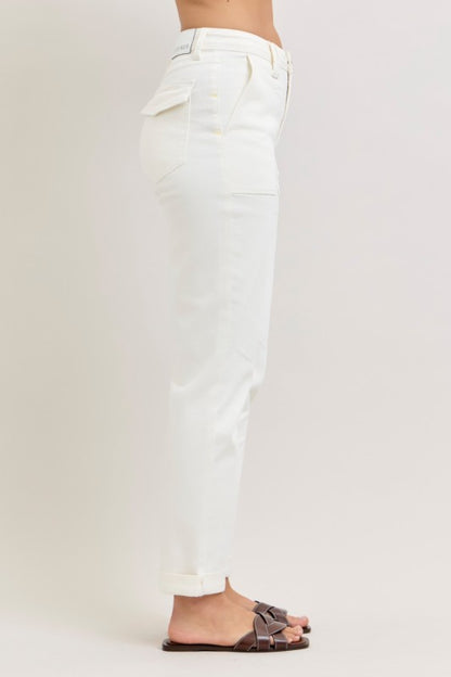 Judy Blue Aurora Weekender White Jeans