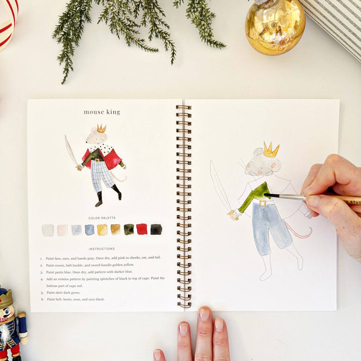 Nutcracker watercolor workbook.
