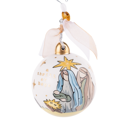 Gold Star Thrill of Hope Ornament
