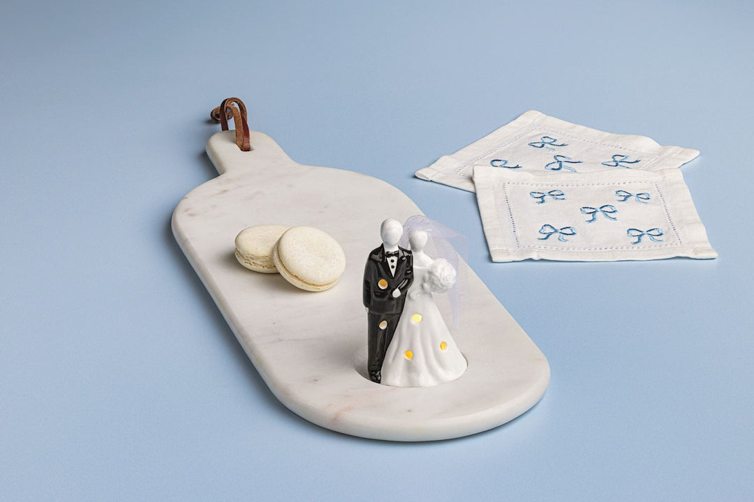 Bride &amp; Groom Light-Up Sitter, available in small and large sizes.