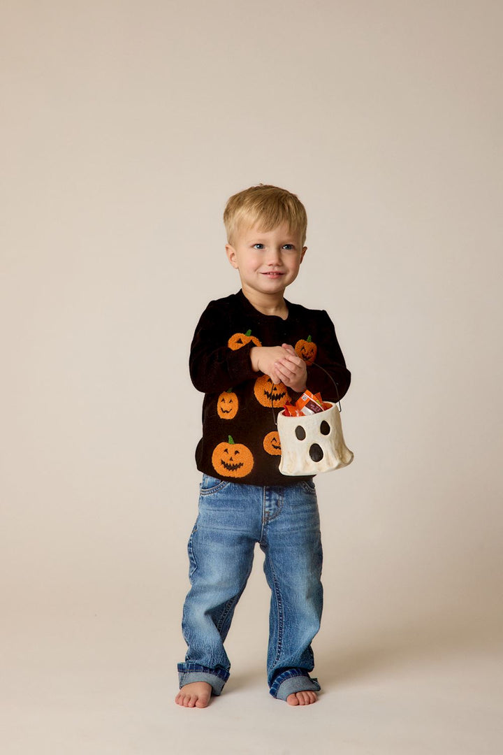 Mini Halloween Treat Bucket (Ghost) shown; available in small and medium sizes.