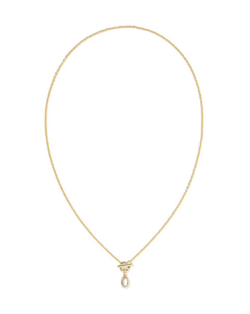 Mini Elisa Toggle Pendent Gold Necklace | Kendra Scott