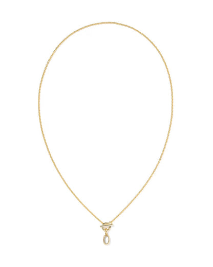 Mini Elisa Toggle Pendent Gold Necklace | Kendra Scott