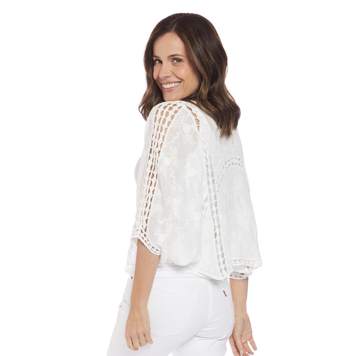 Cotton Crochet Kimono