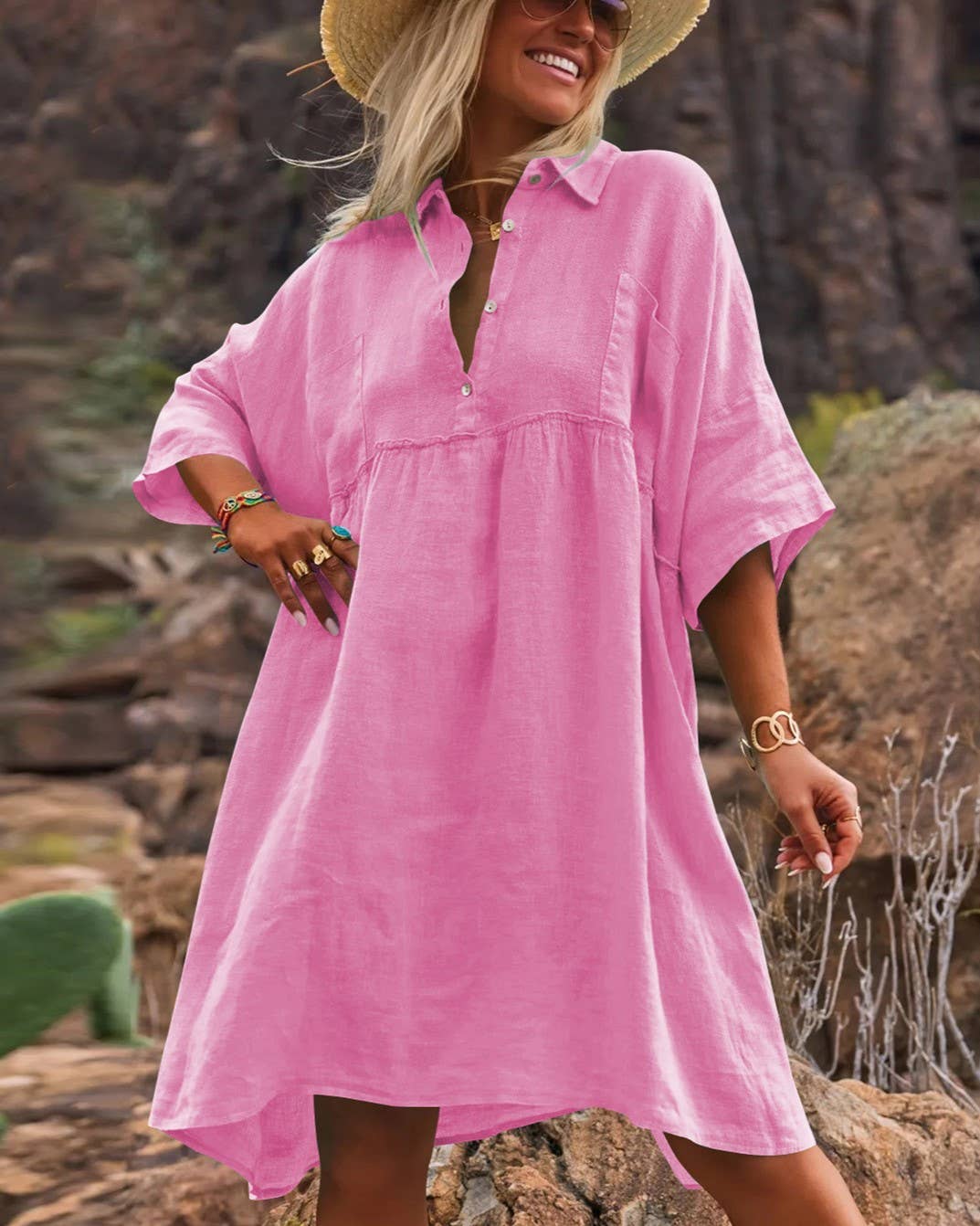 Polo Collared Resort Dress