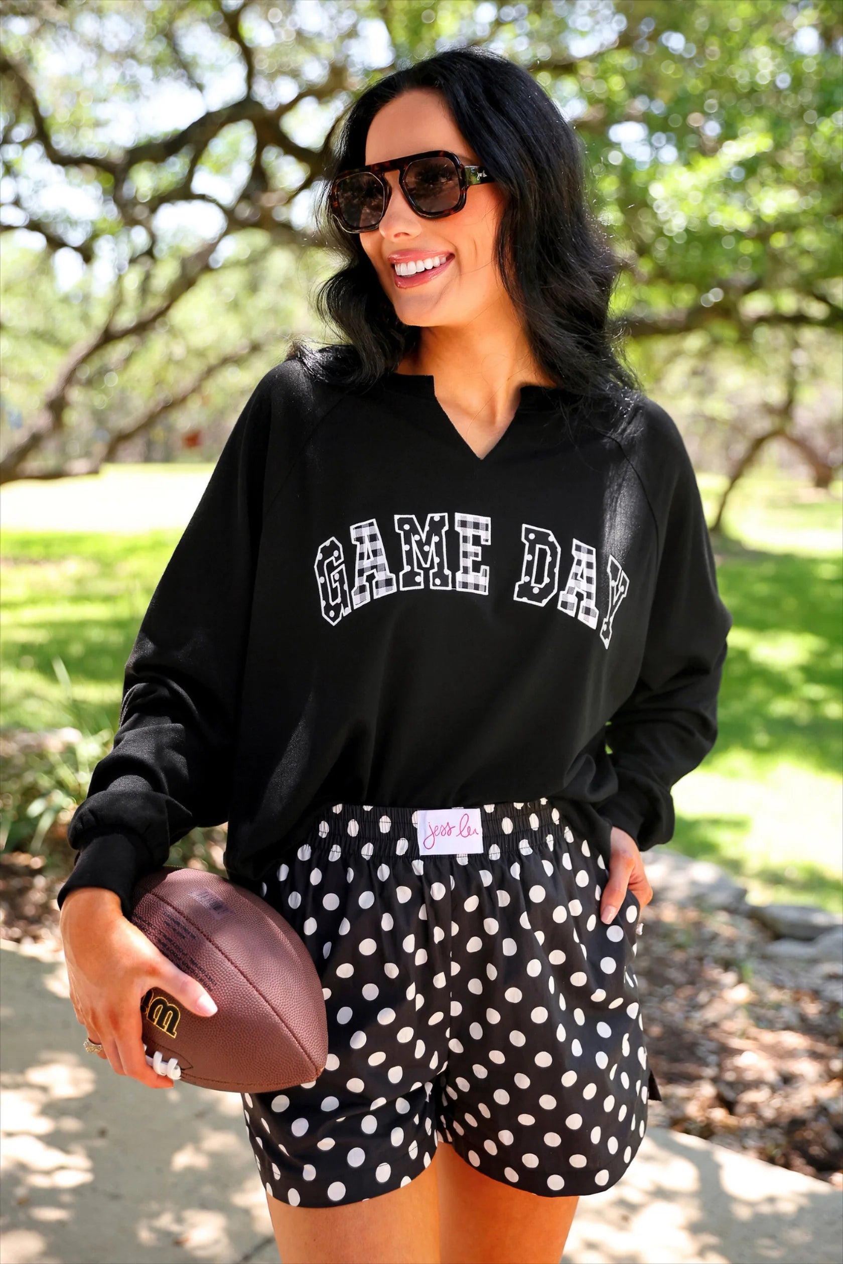 Game Day French Terry Pullover; available in sizes S–XL.