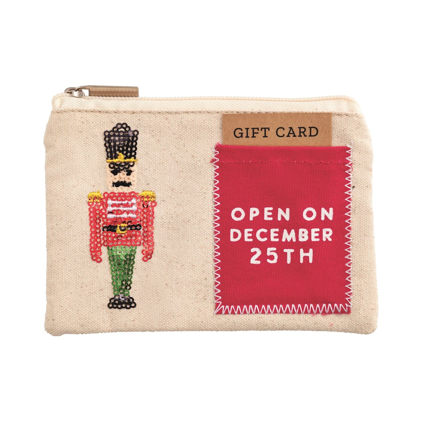 Christmas Sequin Zip Pouches