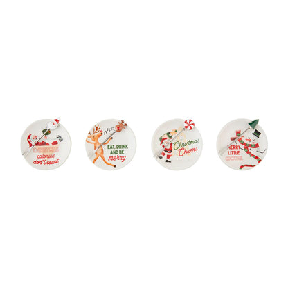 Holiday Tapas Plate & Fork Set