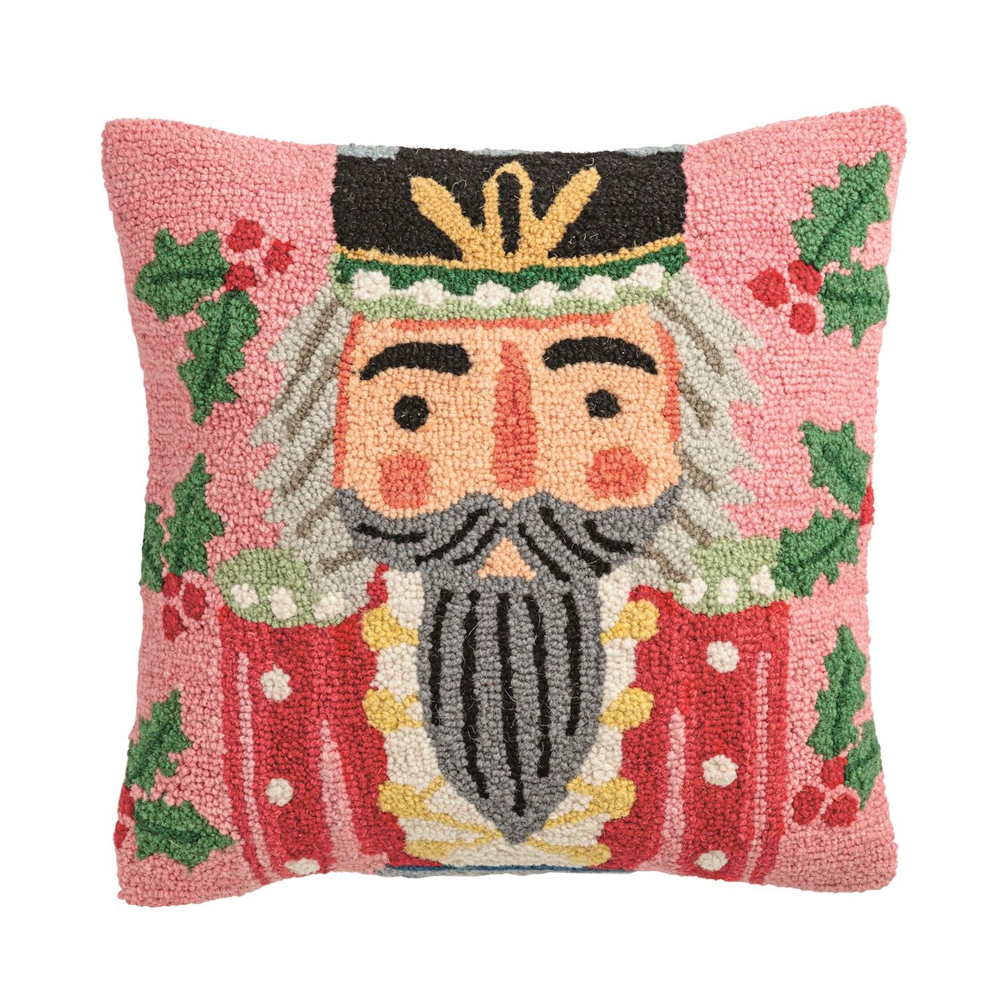Nutcracker Hooked Wool Pillows