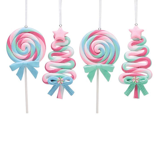 Candy Trees and Suckers Ornaments