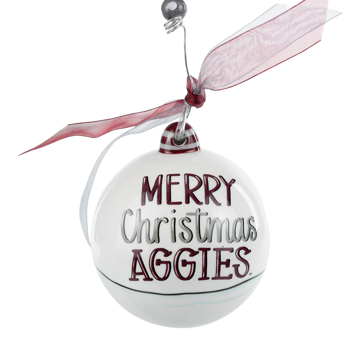 Merry Christmas Texas A&M Santa Ornament