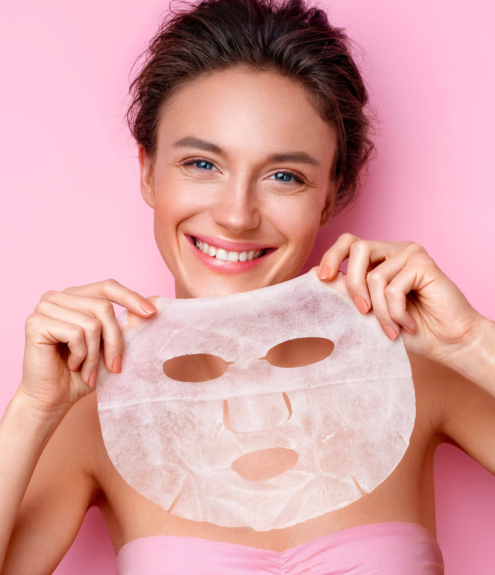Lemon Lavender Sheet Dreams Face Mask shown; available in single and multi-pack sizes.