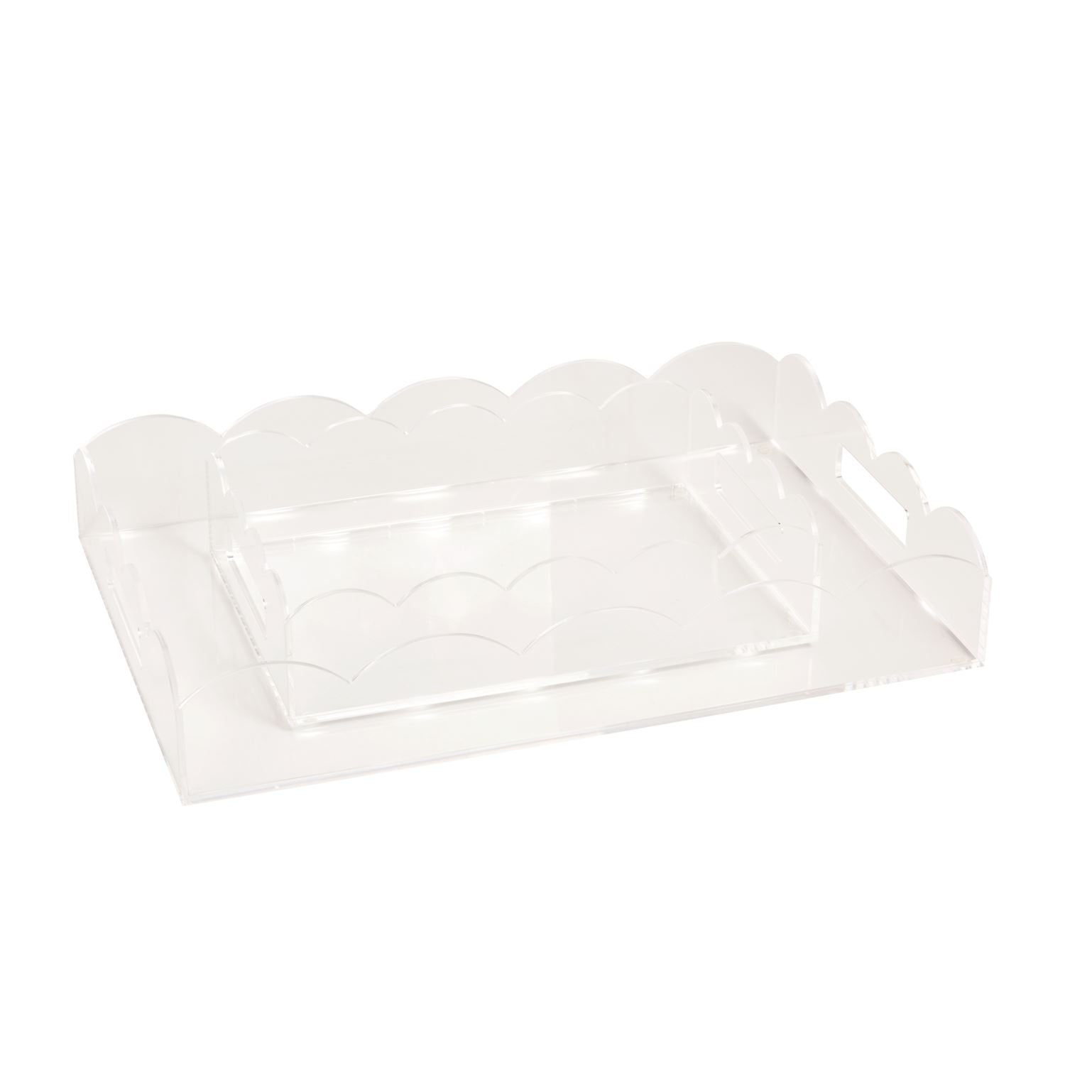 Everlee Jane Lucite Scalloped Tray