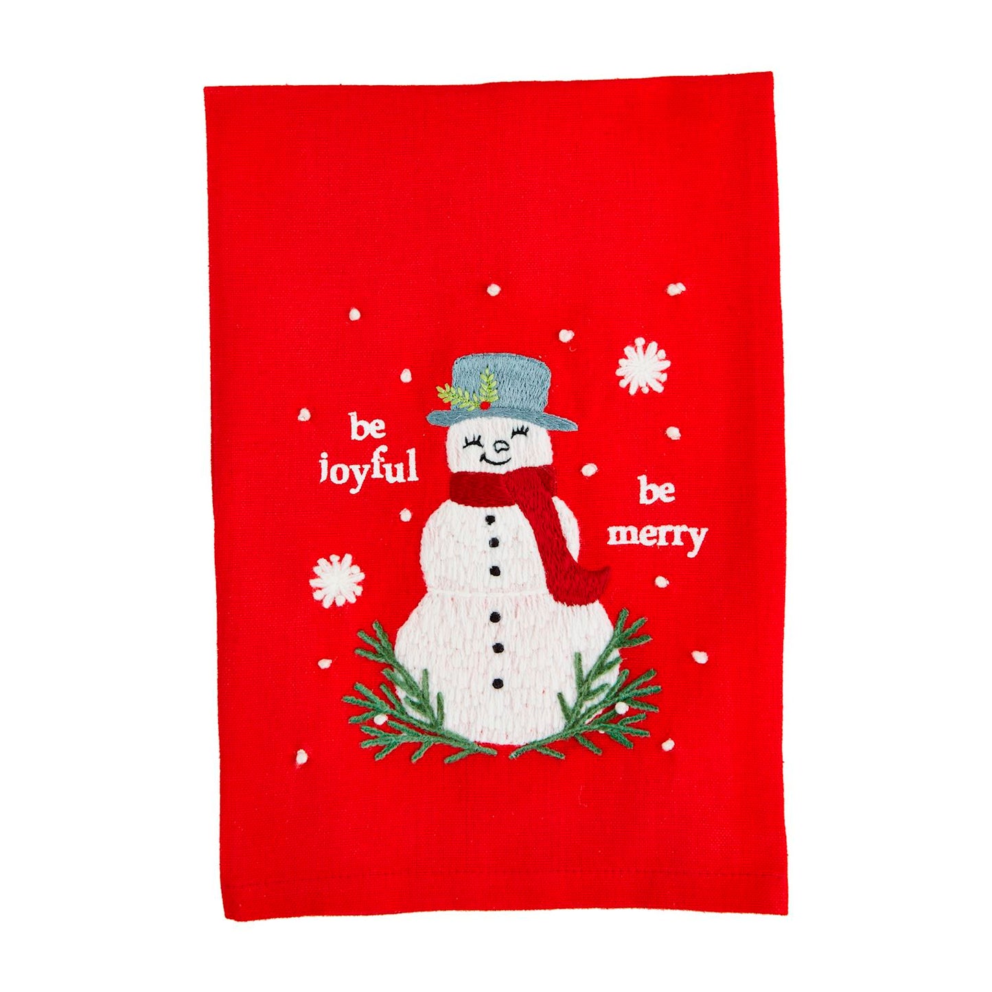 Classic Christmas Embroidered Towels