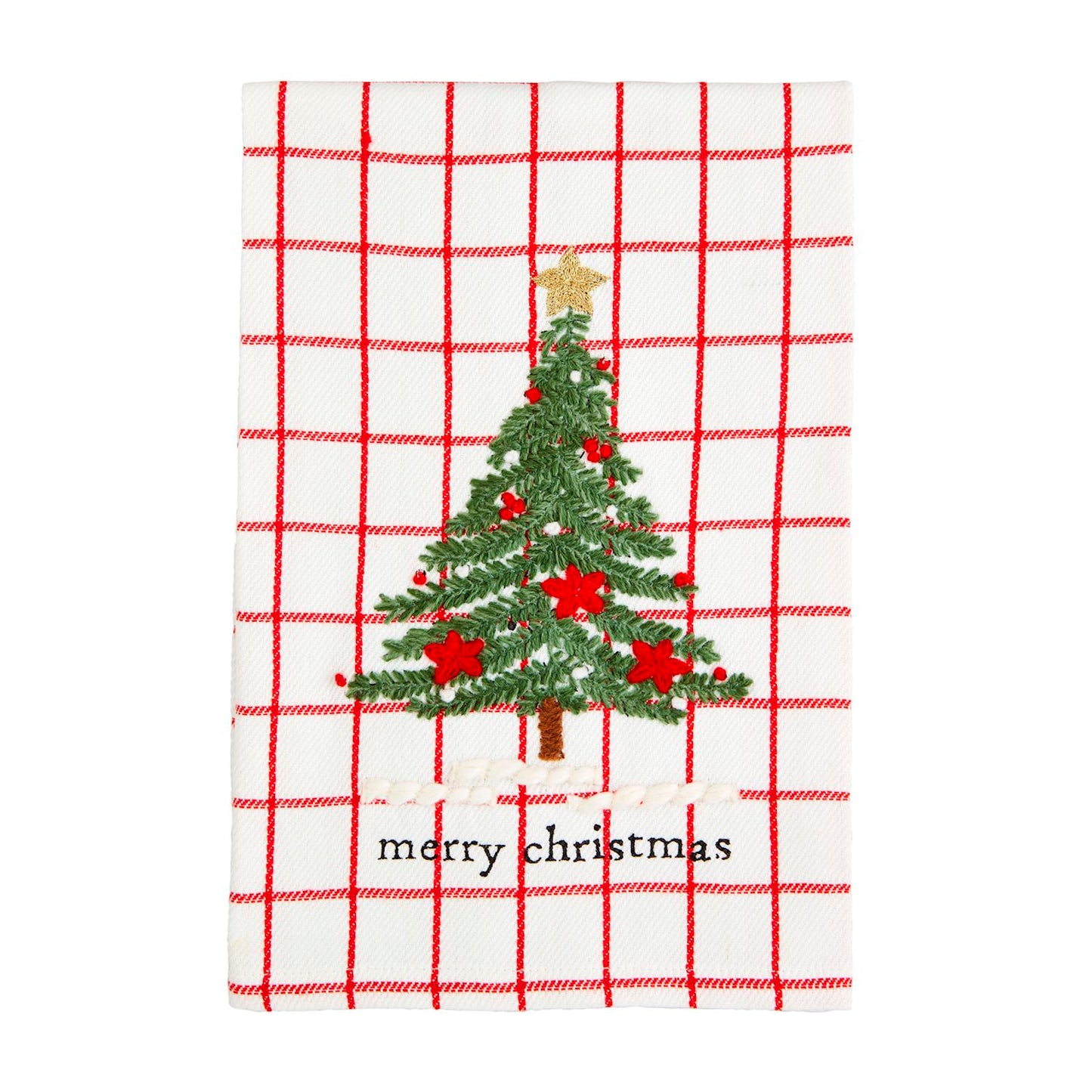 Classic Christmas Embroidered Towels