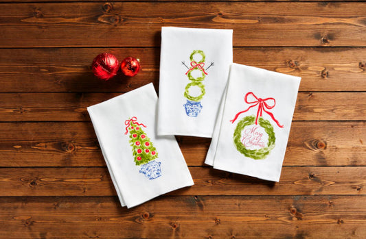 Christmas Topiary Towels