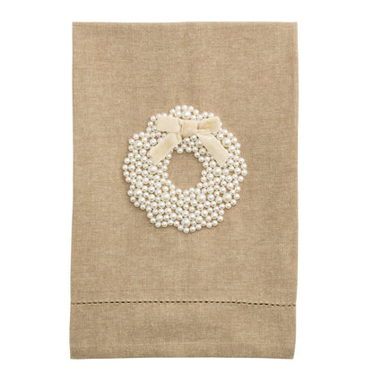 White Christmas Pearl Towels