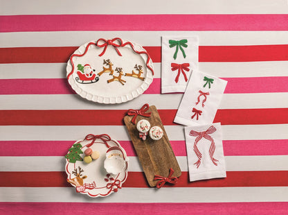 Bow Embroidered Towels
