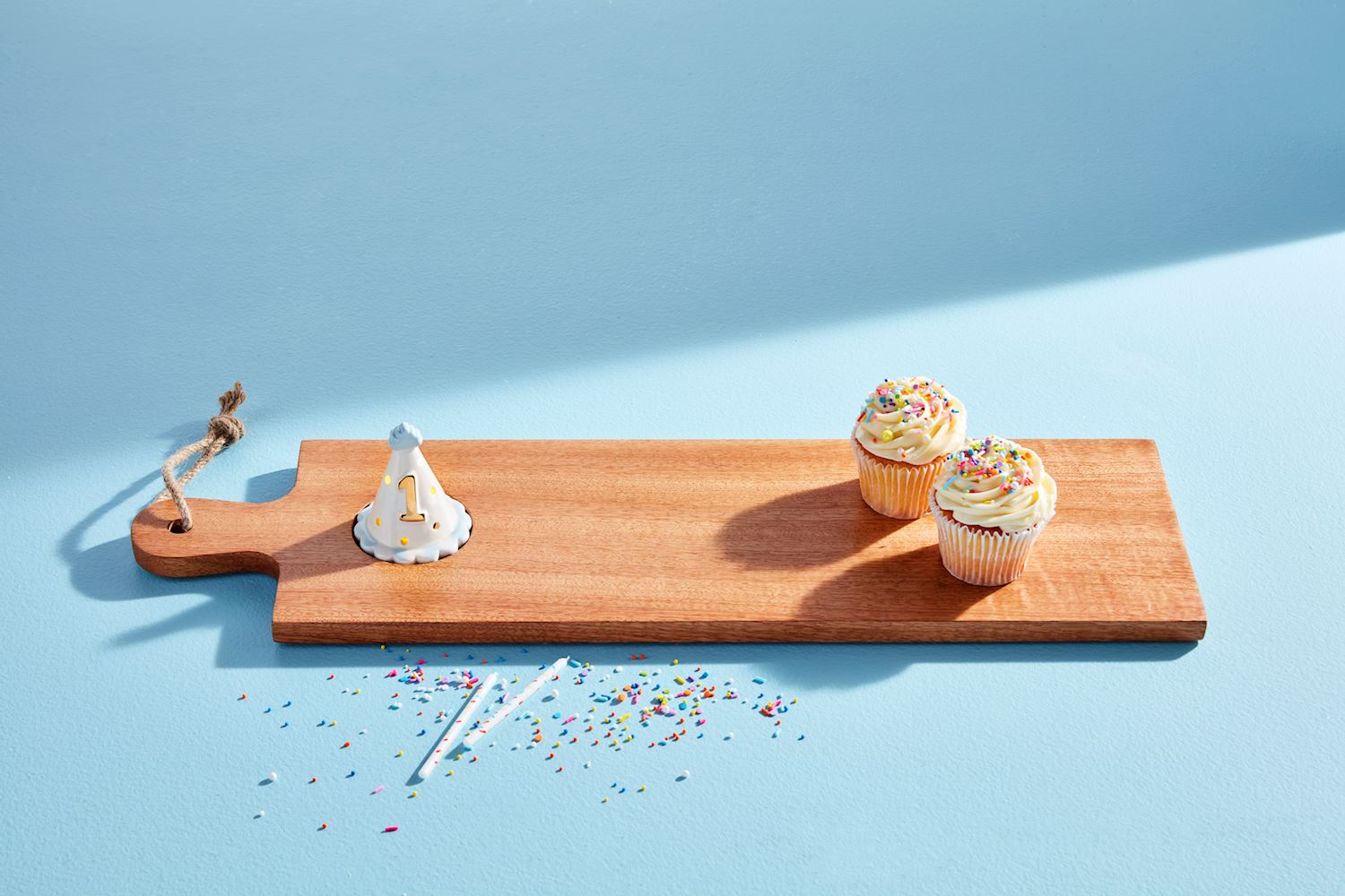 Serving Board For Light-Up Sitters shown; available in multiple sizes. Cupcakes and other items not included.