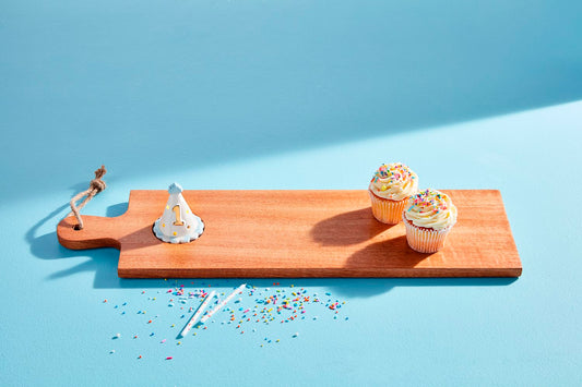 Serving Board For Light-Up Sitters shown; available in multiple sizes. Cupcakes and other items not included.