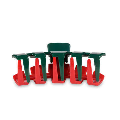 Classic Hair Clip | Large | Red and Green