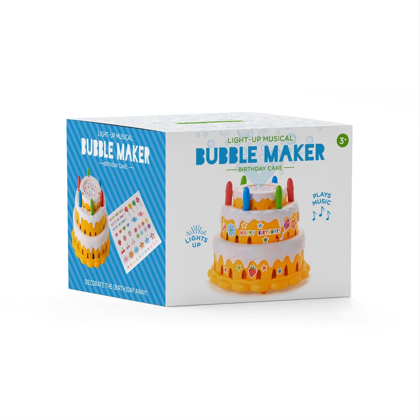 Light Up Birthday Cake Bubble Maker in Gift Box