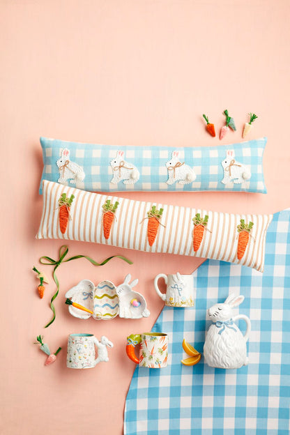 Hand-Painted Bunny Pitcher