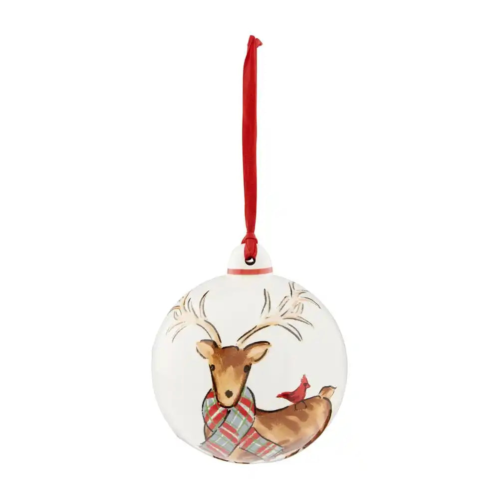 Christmas Ceramic Ball Ornament