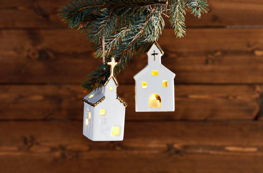 Light-Up Church Ornaments