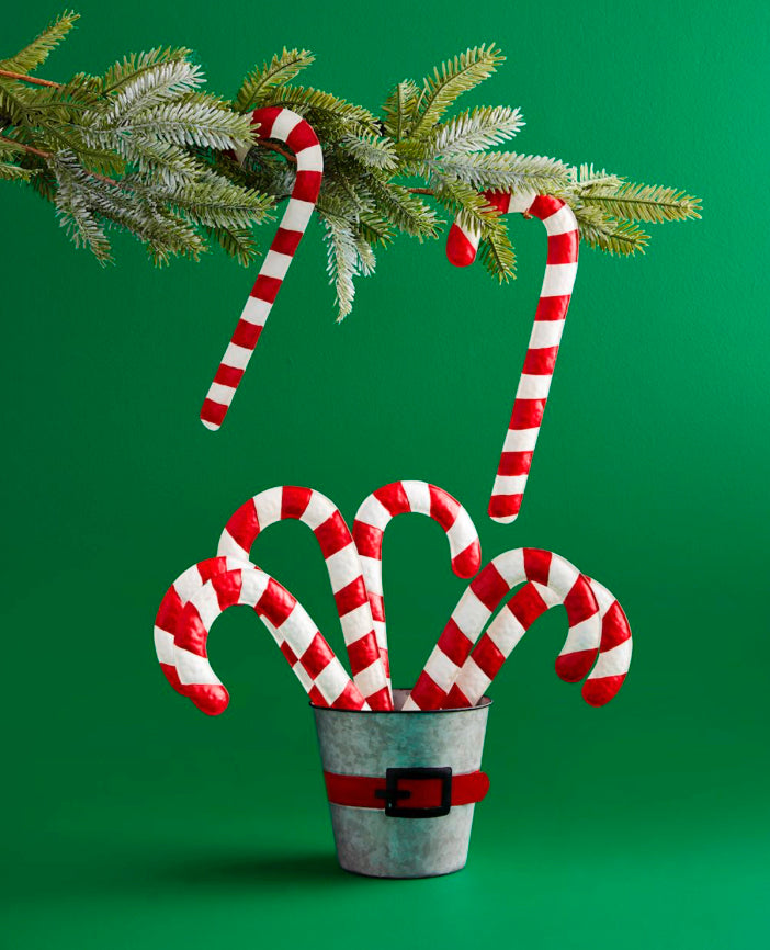 Tin Candy Cane Ornaments