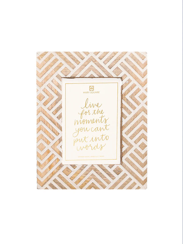 Wood Picture Frame | Natural Geometric