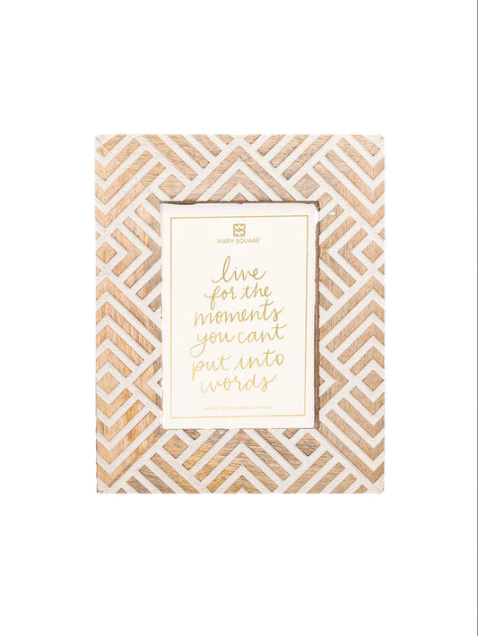 Wood Picture Frame | Natural Geometric