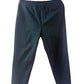Black pull-on pants with elastic waistband and pockets. Available in plus sizes.