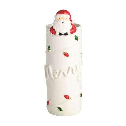 Hanging Santa & Reindeer Vases
