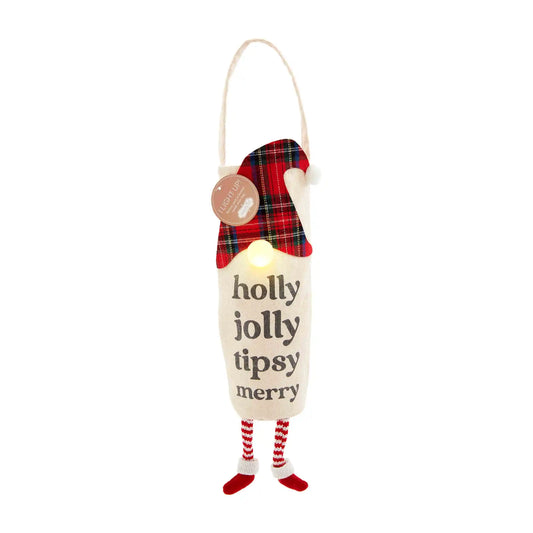 Light-Up Christmas Wine Bags