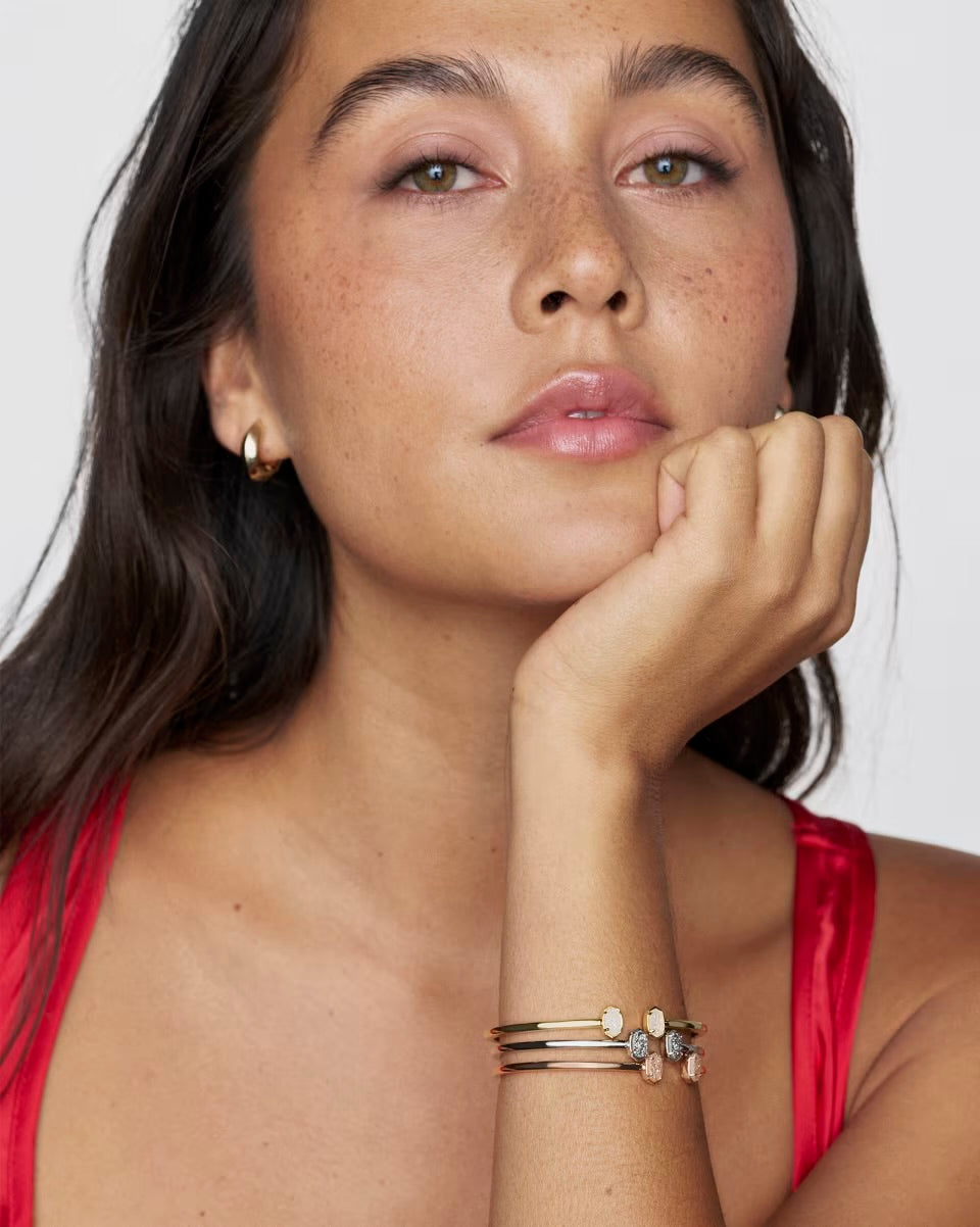 Kendra Scott Emilie Cuff Bracelet, slim design; available in small, medium, and large sizes.