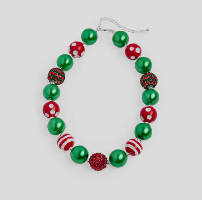 Holiday Glee Necklace Red/Green