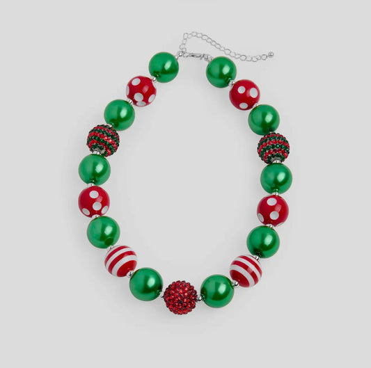 Holiday Glee Necklace Red/Green