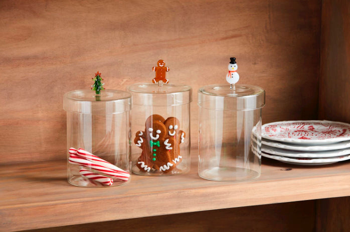 Christmas Icon Handle Canisters