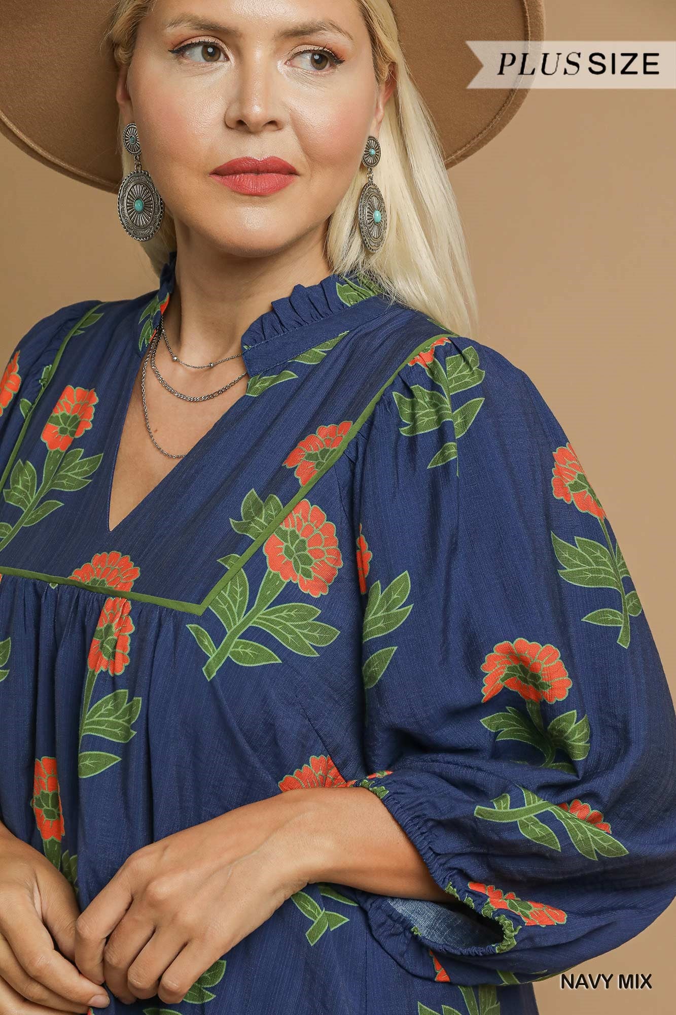 Kelly Navy Mix Dress