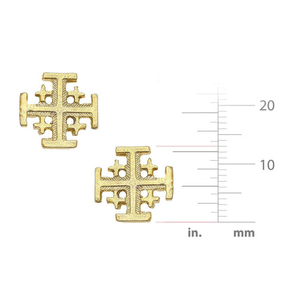 Jerusalem Cross Studs