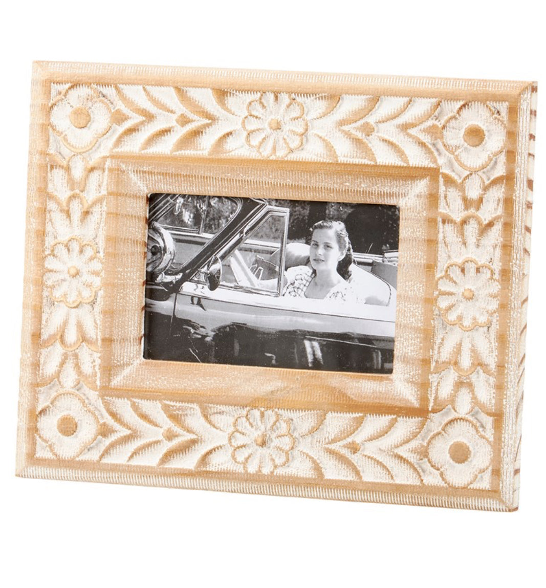 Photo Frame Floral Rosette 4X6