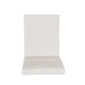 Plain white rectangular message board with empty cushioned interior; available in small, medium, and large sizes.