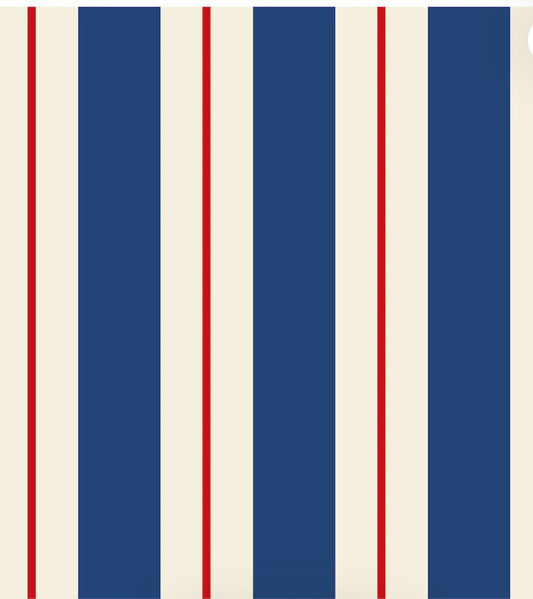 13 x 16 16 count, napkins, navy and red striped