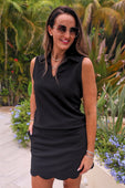 Make It Count Textured Set Black—black textured matching set, limited edition, available in sizes S-XL.