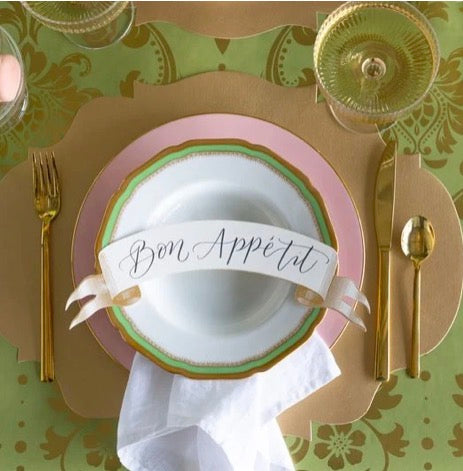 Light Green Damask Table Runner with an elegant, understated design. Available in 14x72″, 14x90″, and 18x108″ sizes.