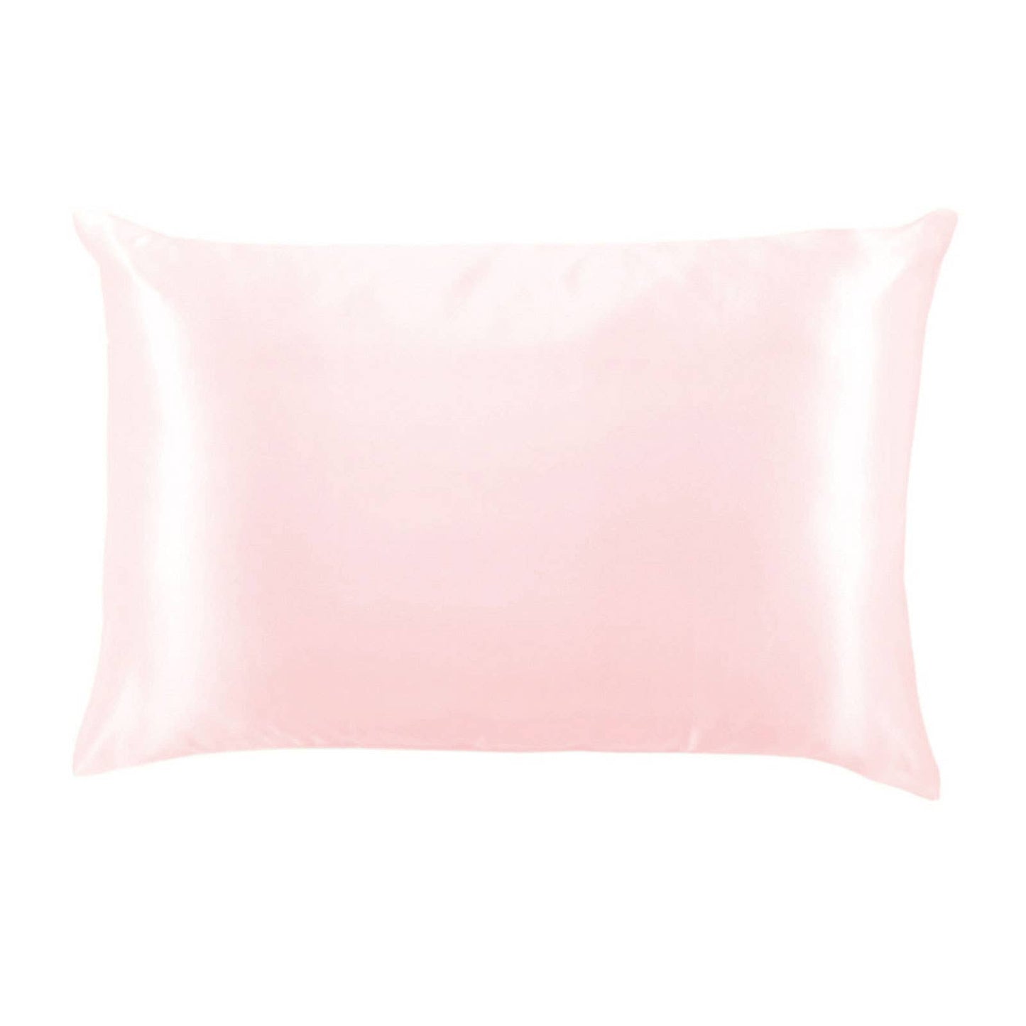Lemon Lavender Solid Silky Satin Pillowcase: Rosewater