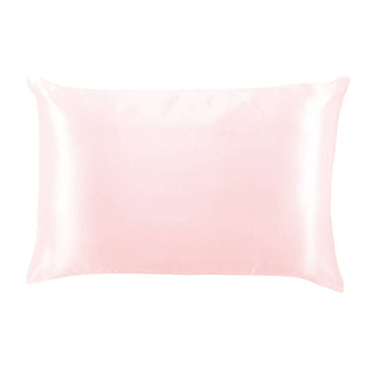 Lemon Lavender Solid Silky Satin Pillowcase: Rosewater